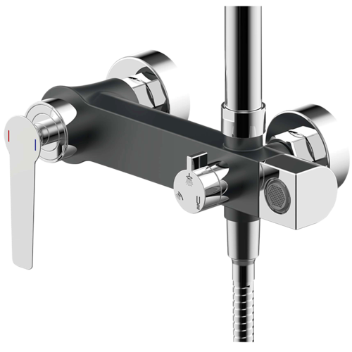 Single Lever Shower Set INH6019 INOXBATH Professional In Stainless